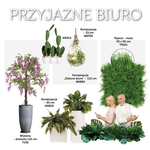 zielone inspiracje dla biura