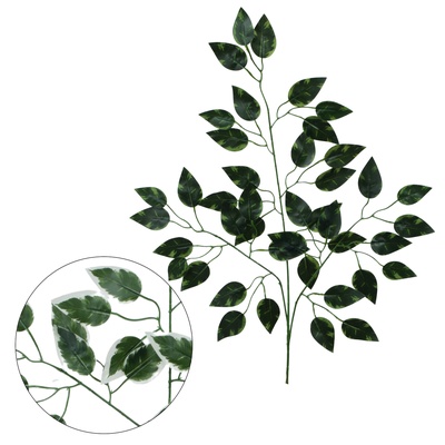 Fikus - gałązka liściasta gumowana 62 cm (R427)