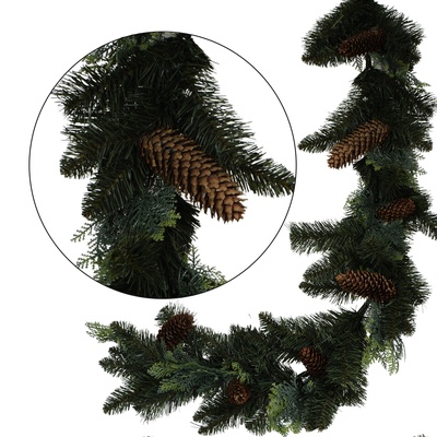 Girlanda iglasta z szyszkami 150 cm (B656X)